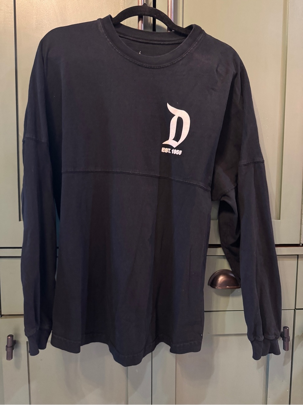 Spirit Jersey Disney Land Parks Black Tee with White Castle Logo